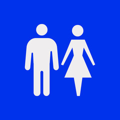 man and woman icon stock vector illustration flat design