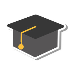 hat graduate isolated icon vector illustration design