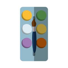 paint pallete isolated icon vector illustration design