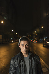 Fototapeta na wymiar Portrait of a asian young man.
