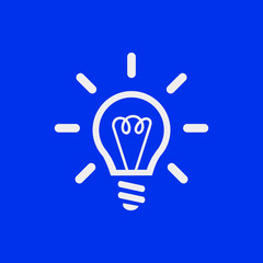 Fototapeta premium bulb icon stock vector illustration flat design
