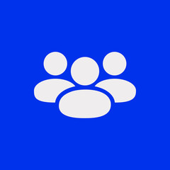 People icon  stock vector illustration flat design