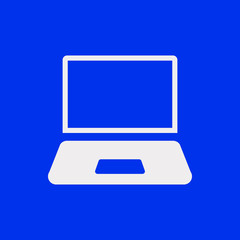 laptop icon stock vector illustration flat design