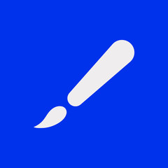 brush icon stock vector illustration flat design