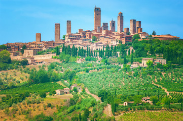 Fototapeta na wymiar San Gimignano, Tuscany Italy