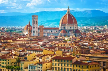 Fototapete Florenz Stadtbild in Florenz, Italien