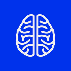 brain icon stock vector illustration flat design