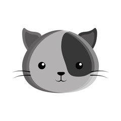 cute cat kawaii style vector illustration design