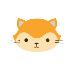 cute cat kawaii style vector illustration design