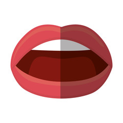 sexy female lips isolated icon vector illustration design