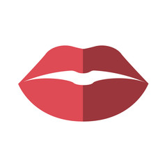 sexy female lips isolated icon vector illustration design