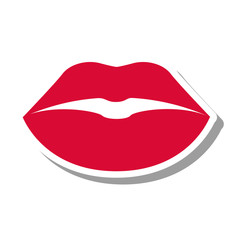 sexy female lips isolated icon vector illustration design