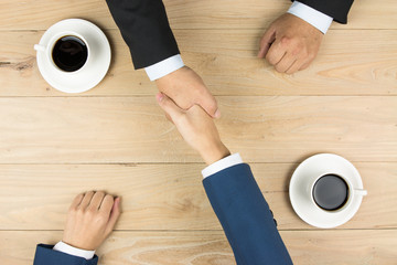 business people handshaking