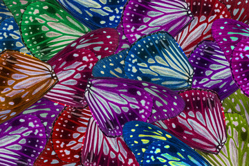 colorful background made of  butterflies
