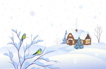 Snowing background