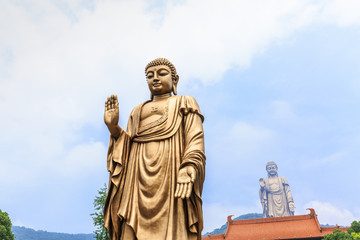 Fototapeta na wymiar Wuxi Grand Buddha at Lingshan in China
