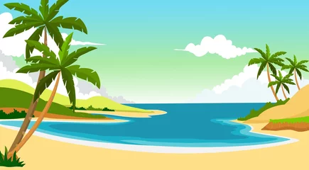 Selbstklebende Fototapete Tropischer Strand Strandhintergrund für Sie entwerfen