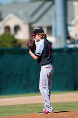 High school baseball pitcher © tammykayphoto
