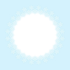 Fototapeta premium 雪の結晶のフレーム