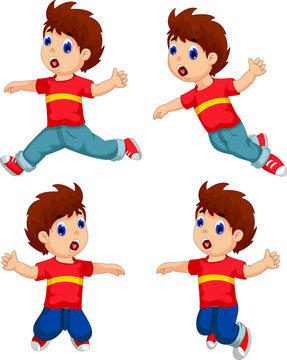 expression of boy cartoon collection for you design