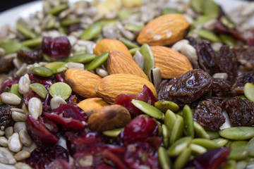 Trial mix on the dish.