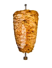 Küchenrückwand glas motiv Isolated Middle East Grilled Chicken Kebab Meat © Pius Lee