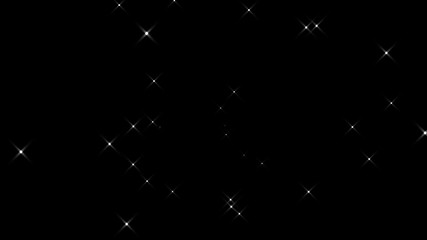 Glowing Sparkling Glittering Particles Flying Around