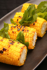 Grilled sweet corn
