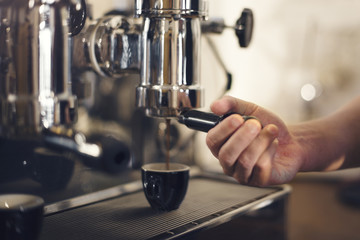 Coffee Machine Barista Grinder Steam Cafe Concept