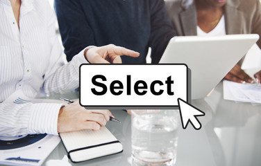 Obraz premium Select Pick Selecting Compare Selection Targeting Concept