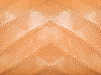 Obraz premium Water drop on bottle with orange color