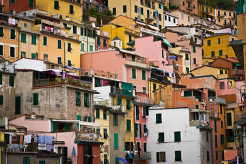 Fototapeta na wymiar Colorful Houses in the Cinque Terre