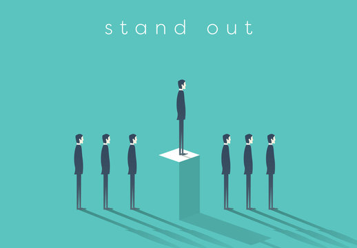 "Stand Out" in Business Illustration 1