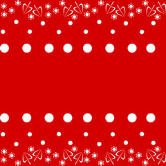 Decorative floral bicolor fashion able pattern with polka dots 