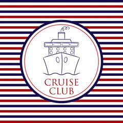 Cruise Club background in vector format. © lifeofriley