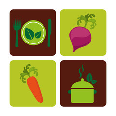 vegetarian menu healthy food vector illustration design