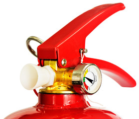 Red fire extinguisher