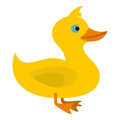 Duck icon. Flat illustration of duck vector icon for web