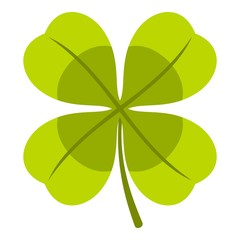 Clover icon. Flat illustration of clover vector icon for web