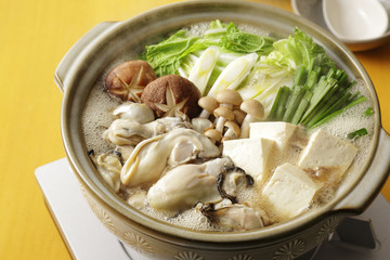 牡蠣鍋　Oyster hot pot