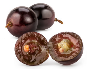 Red grape cut
