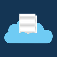 cloud computing data storage vector illustration design