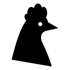 Hen icon. Simple illustration of hen vector icon for web