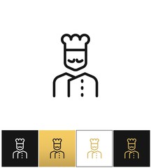 Cook line vector icon