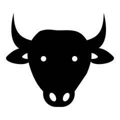 Cow icon. Simple illustration of cow vector icon for web