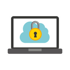 cloud computing data storage vector illustration design