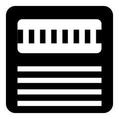 Floppy icon. Simple illustration of floppy vector icon for web