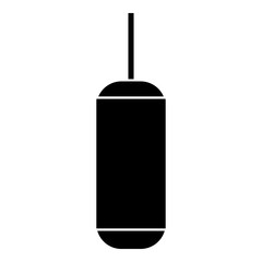 Punching bag icon. Simple illustration of punching bag vector icon for web