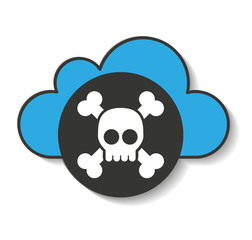 cloud computing data storage vector illustration design