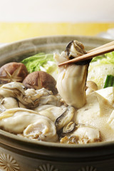 牡蠣鍋　Oyster hot pot